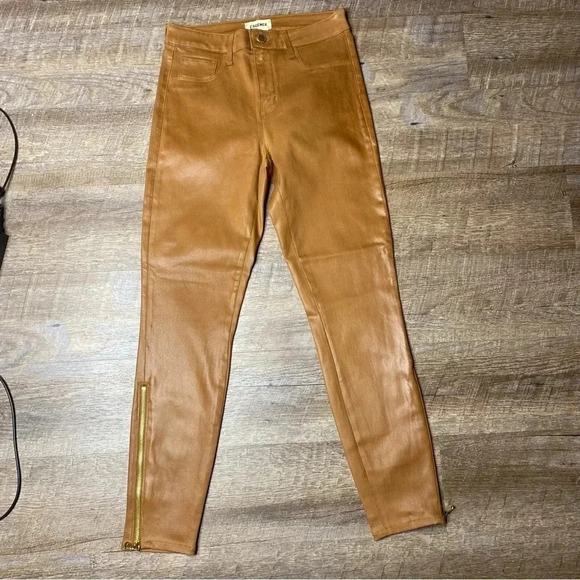 L’AGENCE Java coated Sabine Zip skinny Jean size 26 NWOT-FINAL PRICE - Picture 1 of 8